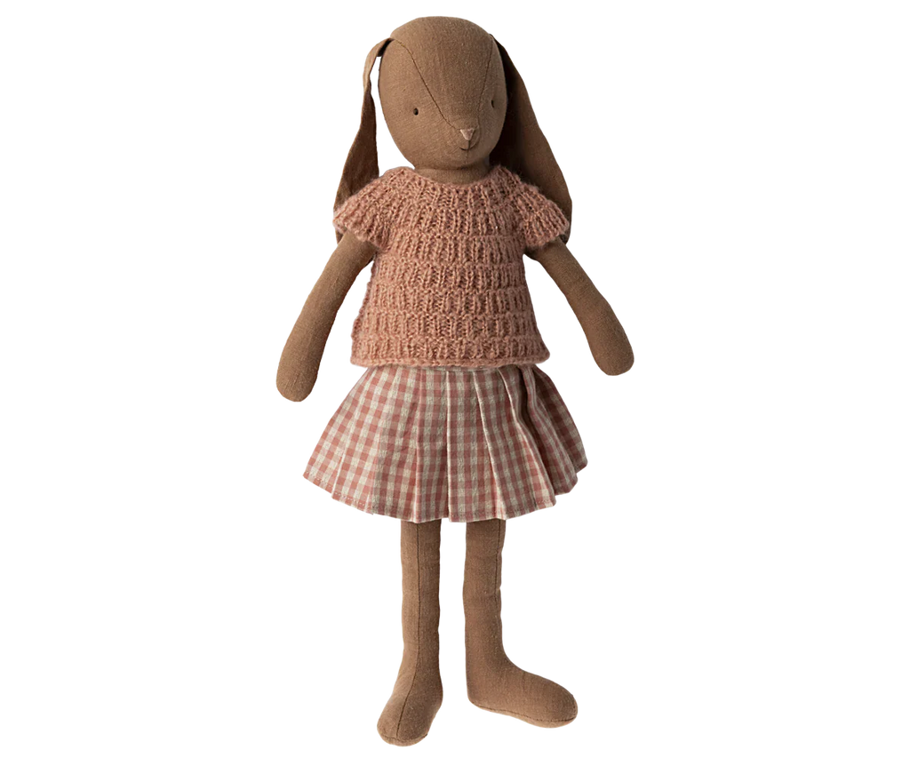 Maileg Bunny, Size 3 - Knitted Shirt & Skirt