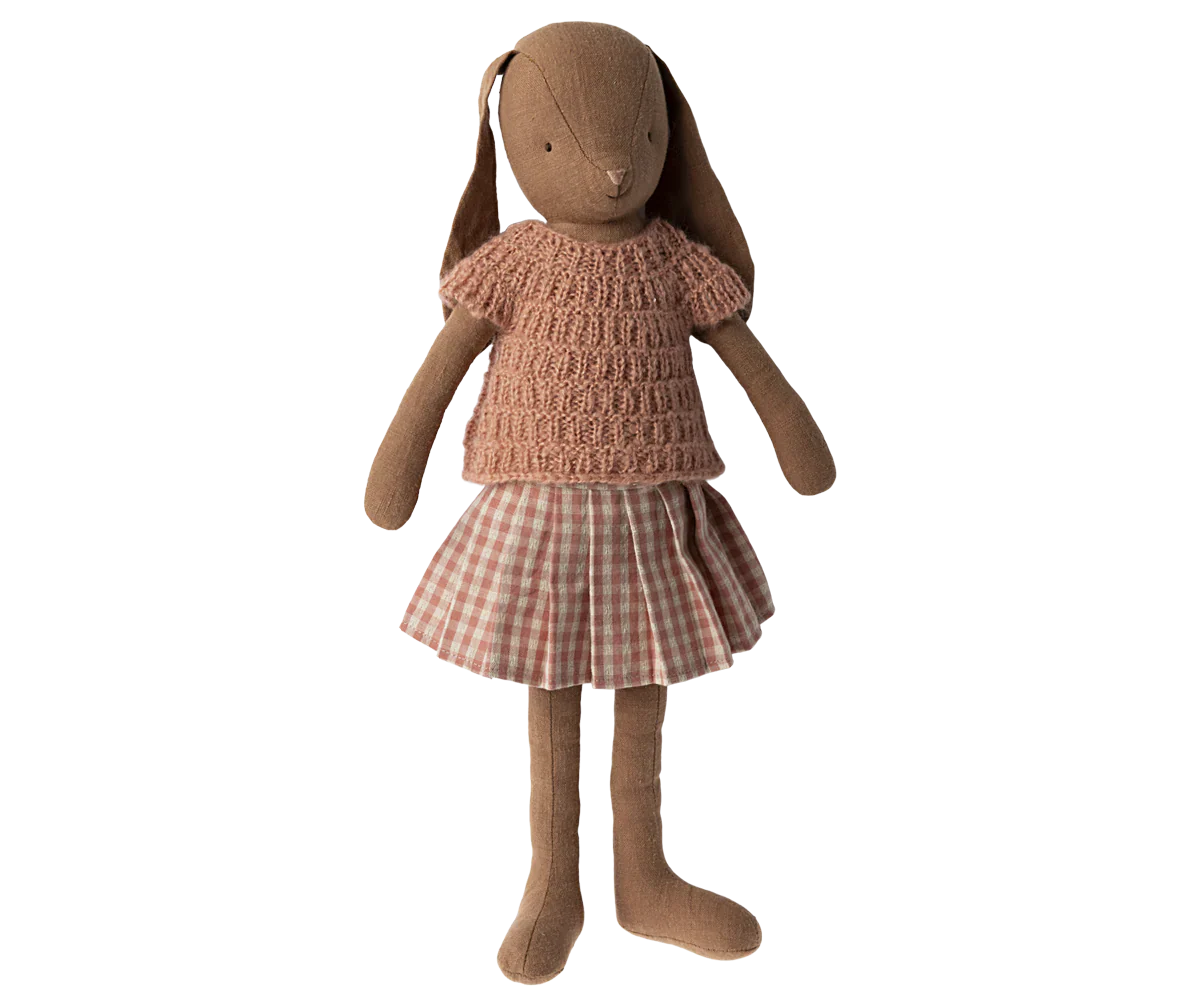 Maileg Bunny, Size 3 - Knitted Shirt & Skirt