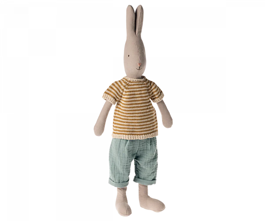Maileg Rabbit Size 3, Classic - Knitted Shirt and Pants