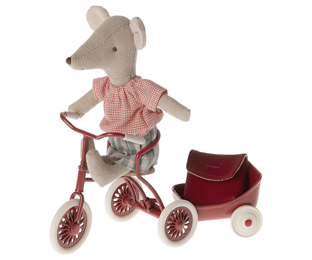 Maileg Big Sister With Backpack - Red
