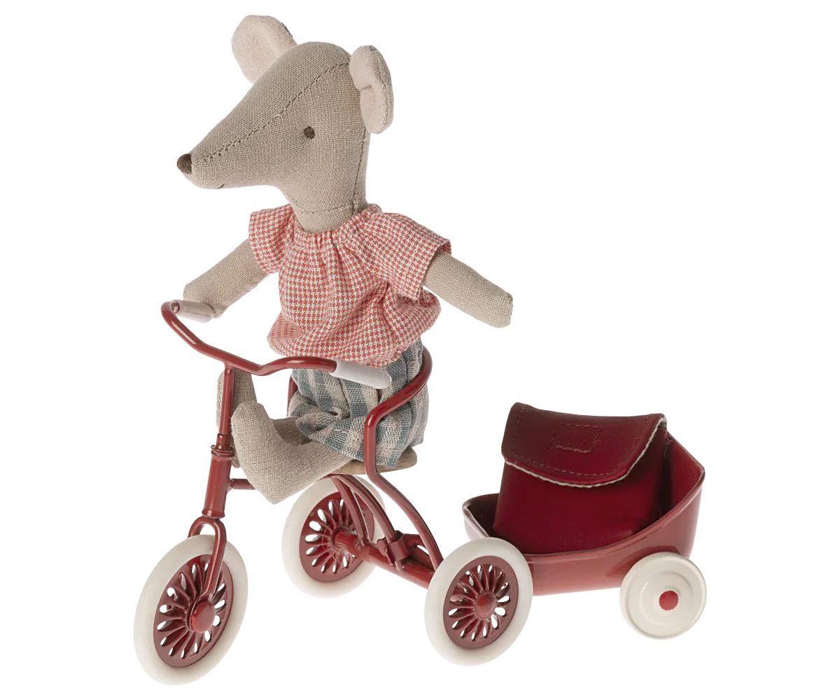 Maileg Big Sister With Backpack - Red
