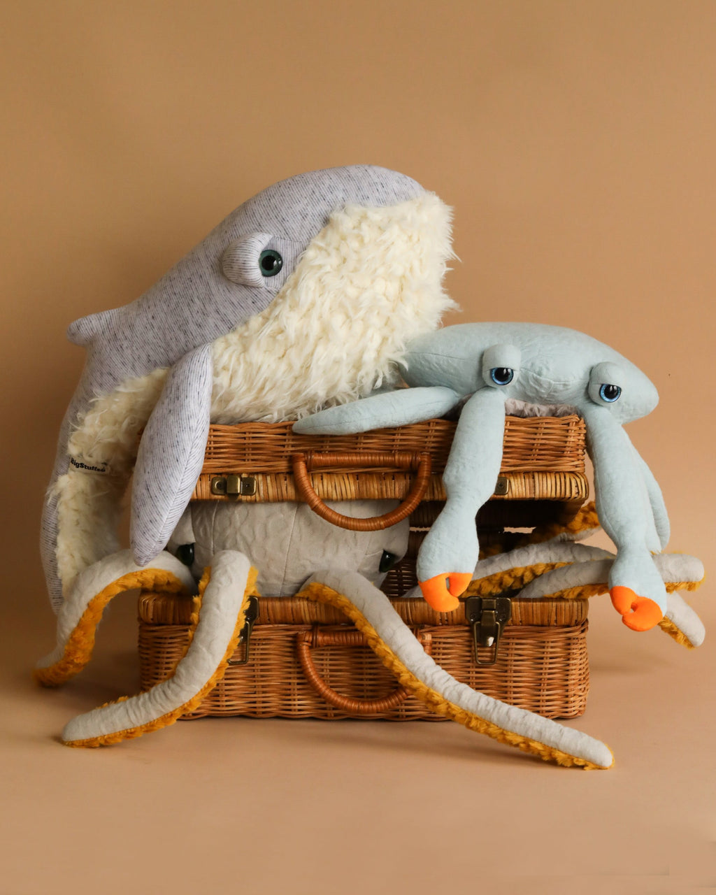BigStuffed Small Grandpa Whale