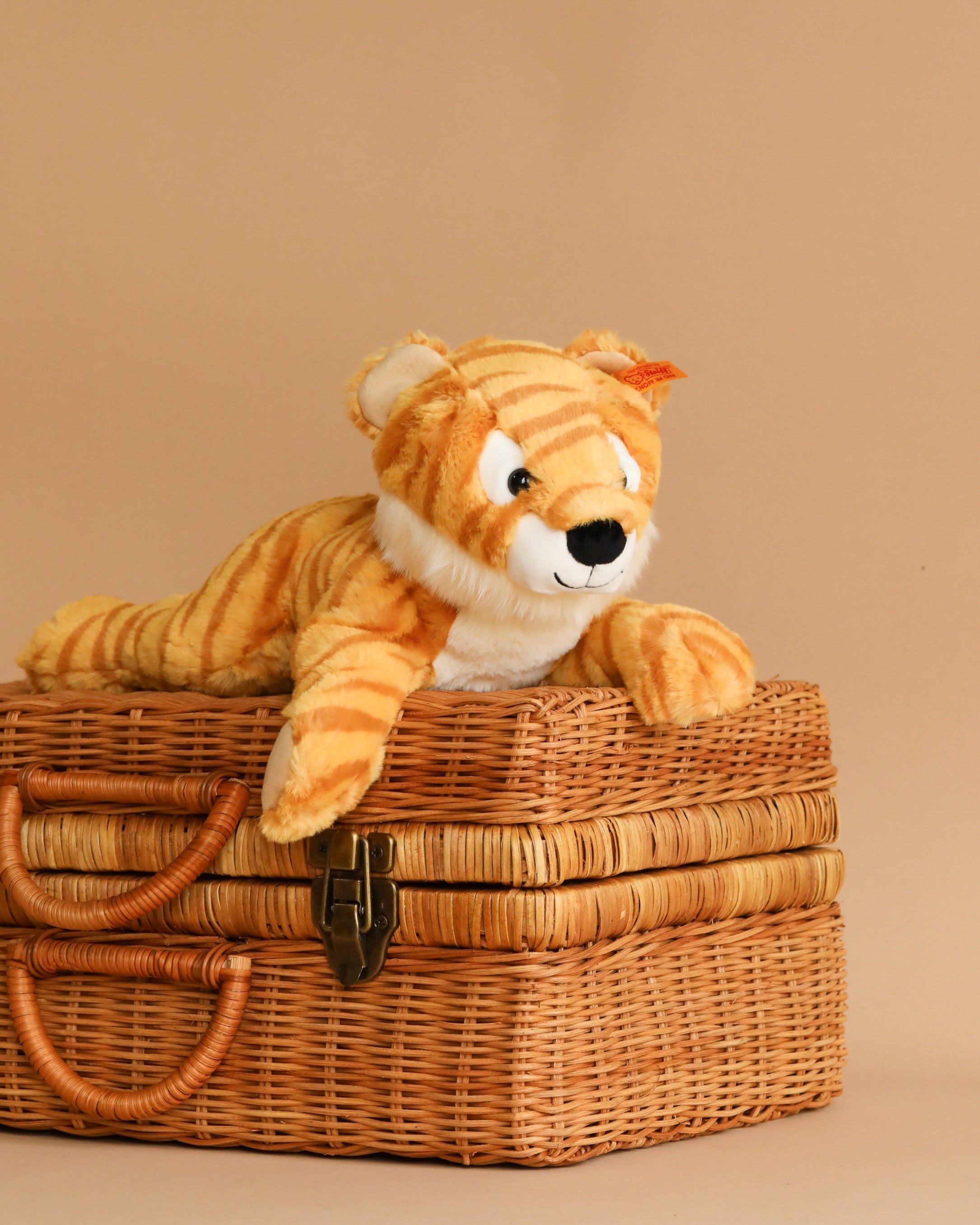 Steiff, Toni Tiger Stuffed Animal Plush, 12 Inches
