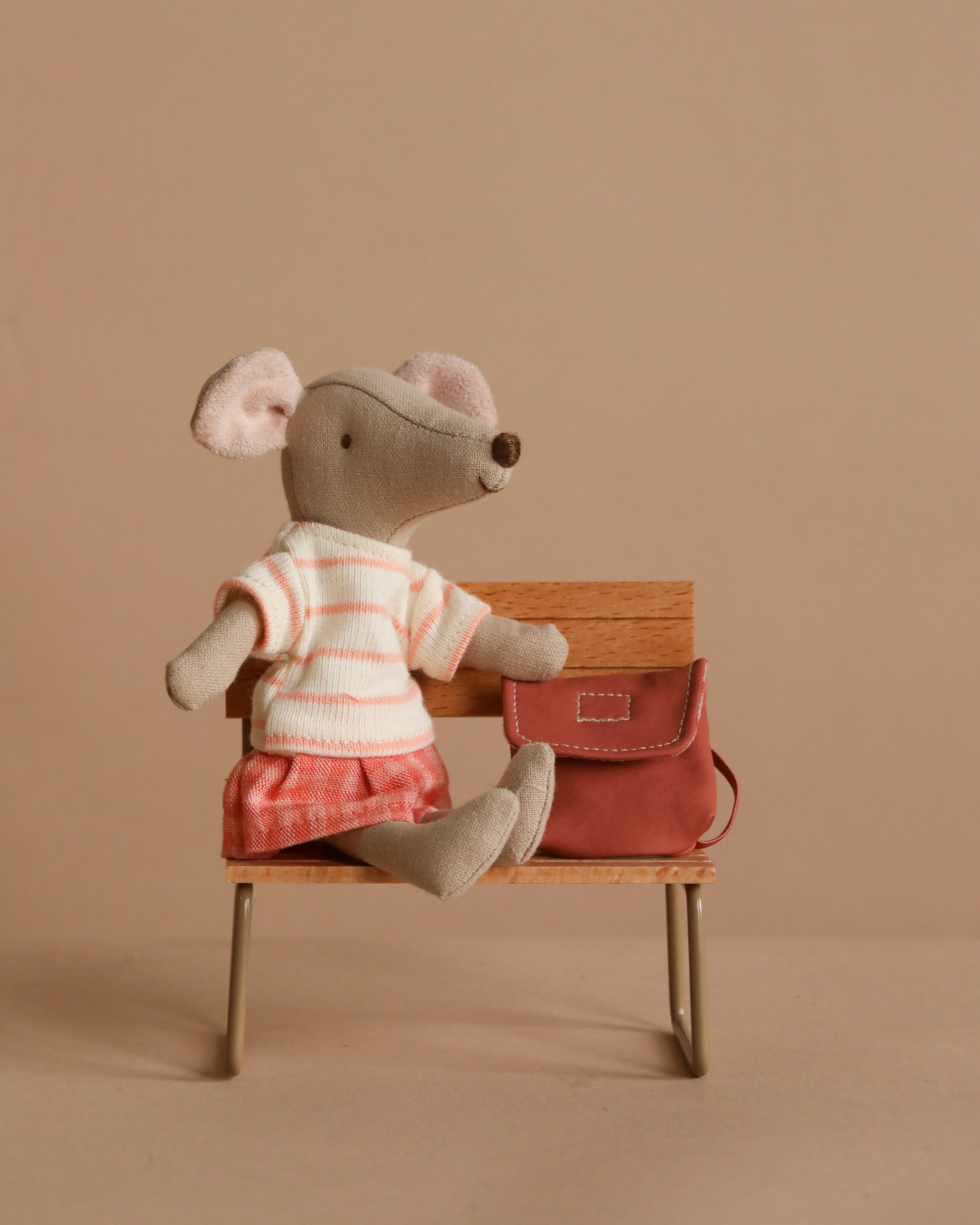 Maileg Big Sister With Backpack - Coral