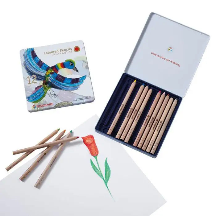Stockmar Triangular Coloured Pencil Set - 12