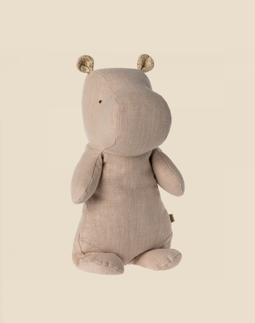 Maileg Medium Hippo Stuffed Animal - Light Rose