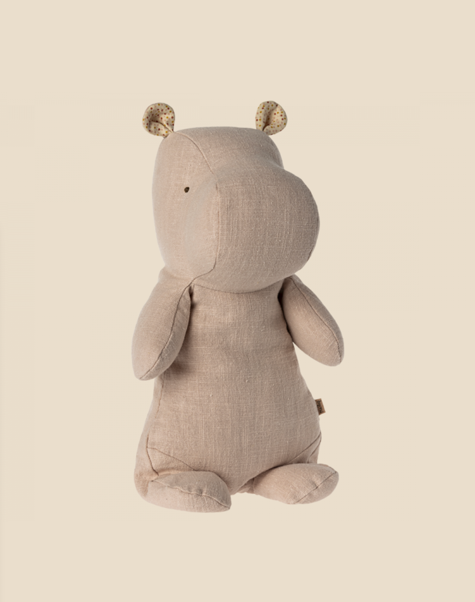 Maileg Medium Hippo Stuffed Animal - Light Rose