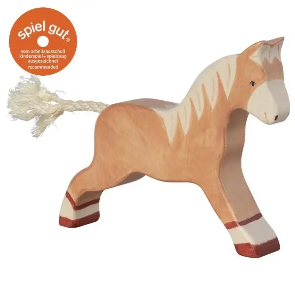 Holztiger Horse, Running, Light Brown